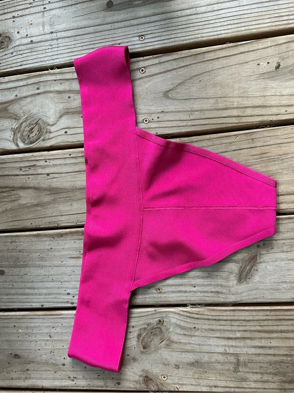 NWT Skims knit cheeky bikini bottoms hot pink